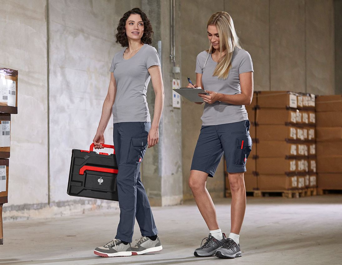 Hosen: Funktions Cargohose e.s.dynashield solid, Damen + pazifik 3