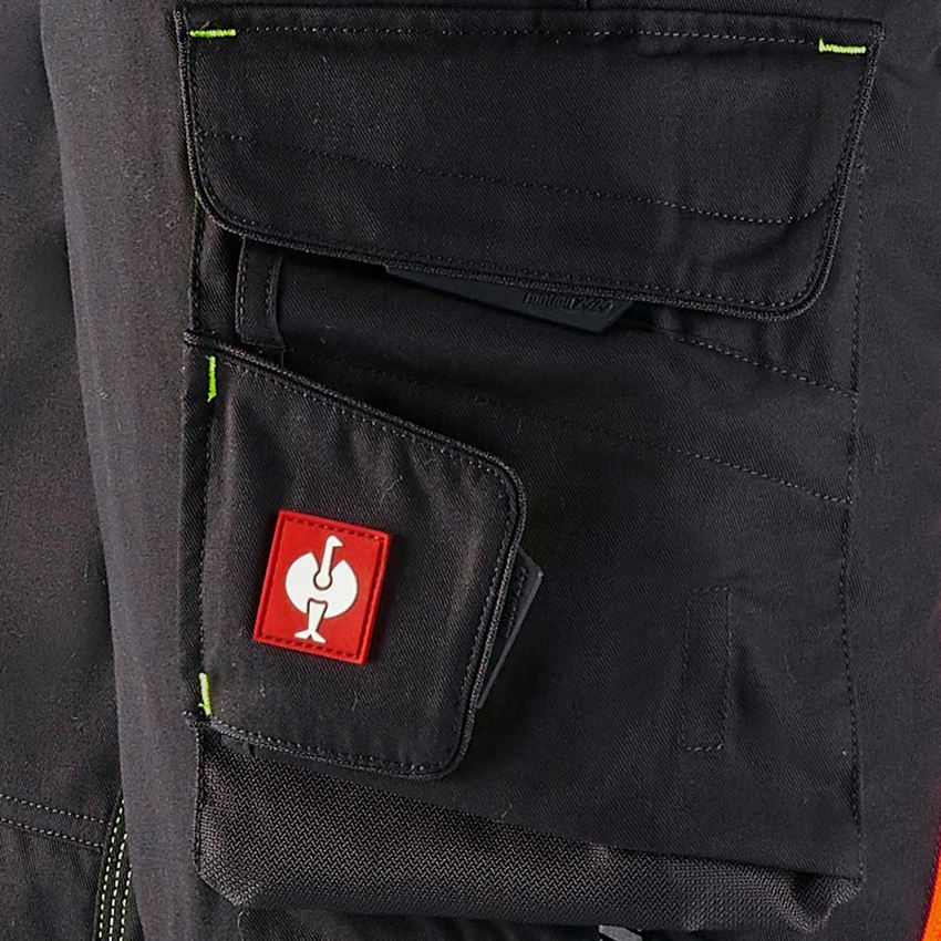Hosen: Piratenhose e.s.motion 2020 + schwarz/warngelb/warnorange 2