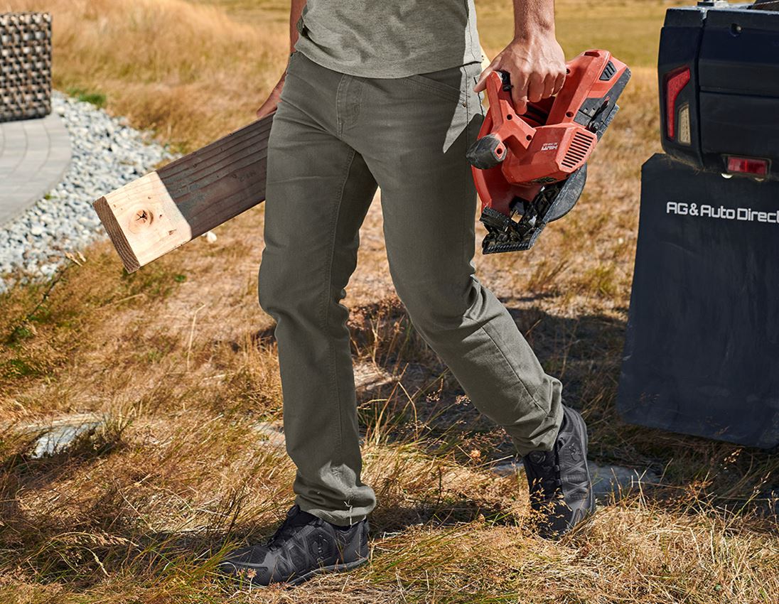 Hosen: 5-Pocket-Hose e.s.vintage + tarngrün