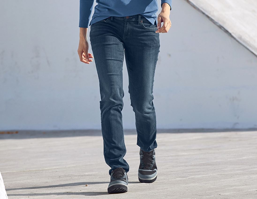 Hosen: e.s. 5-Pocket-Stretch-Jeans, Damen + mediumwashed 2