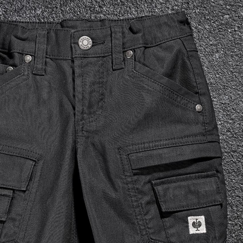 Hosen: Cargohose e.s.vintage, Kinder + schwarz 2