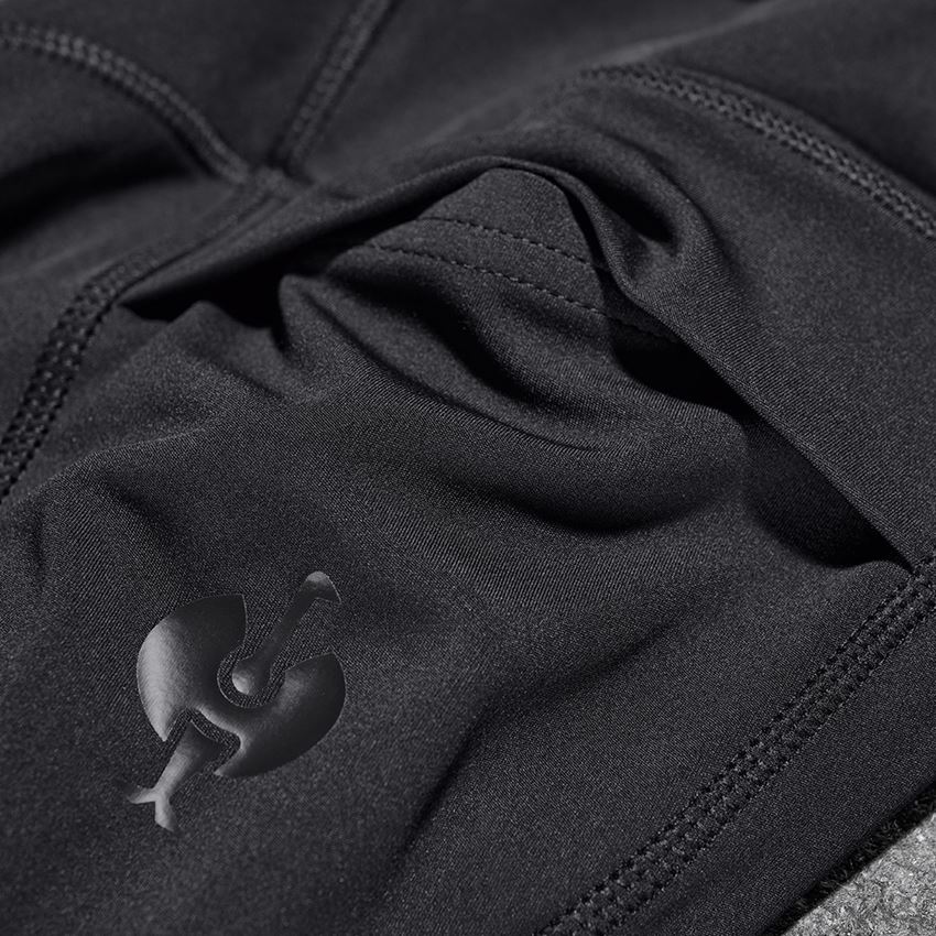 Hosen: Race Tights Short e.s.trail, Damen + schwarz 2