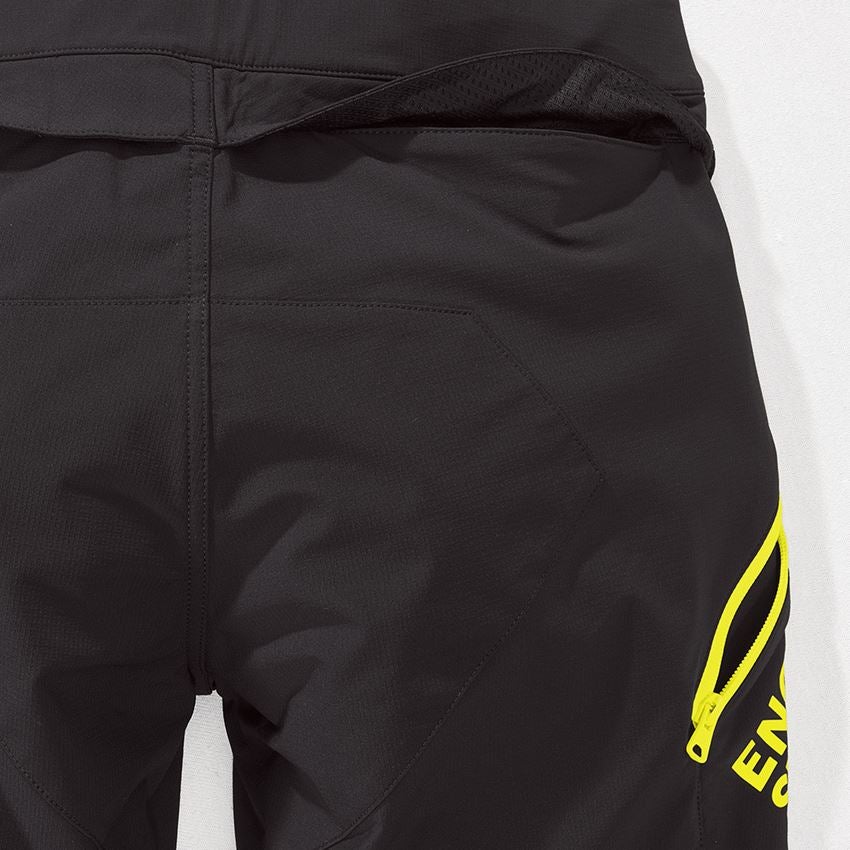 Hosen: Funktions Short e.s.trail + schwarz/acidgelb 2