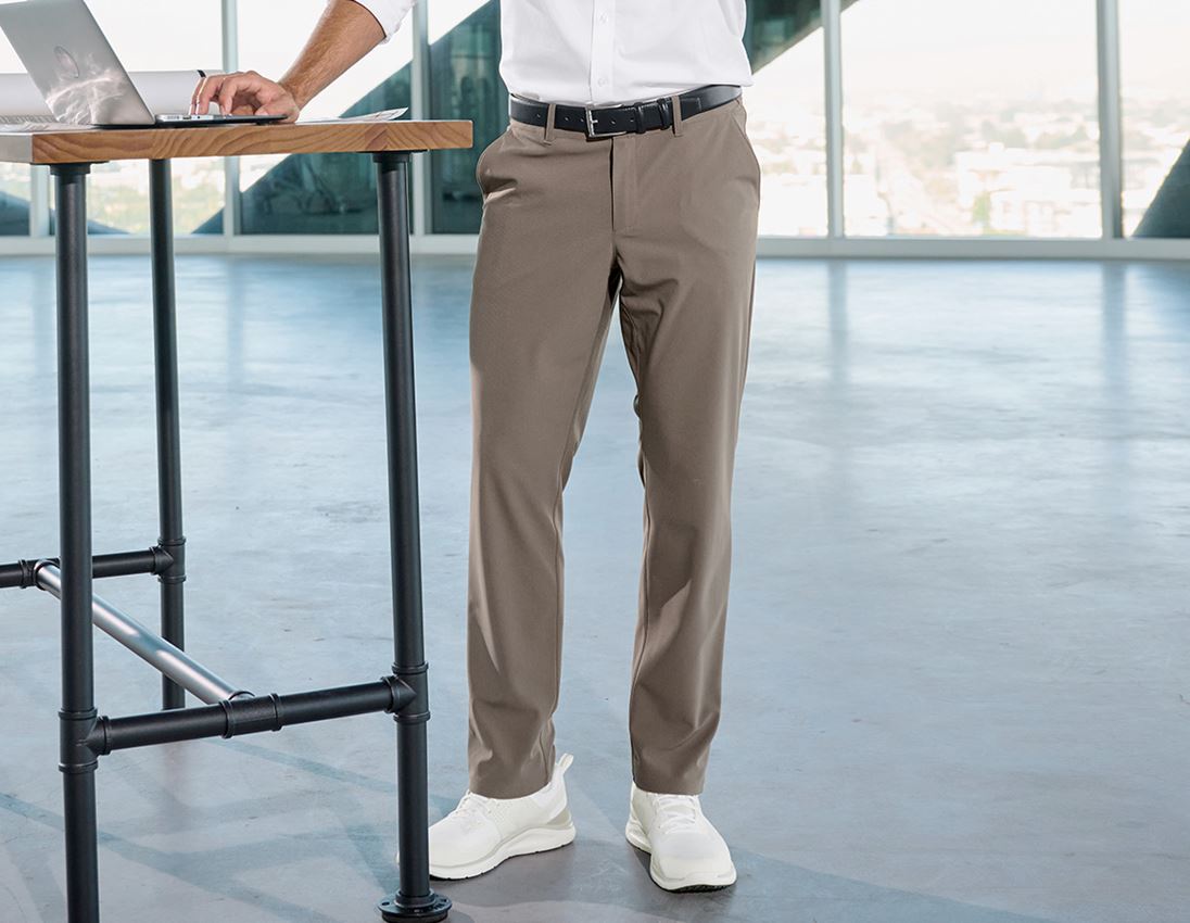 Hosen: Berufshose Chino e.s.work&travel + umbrabraun