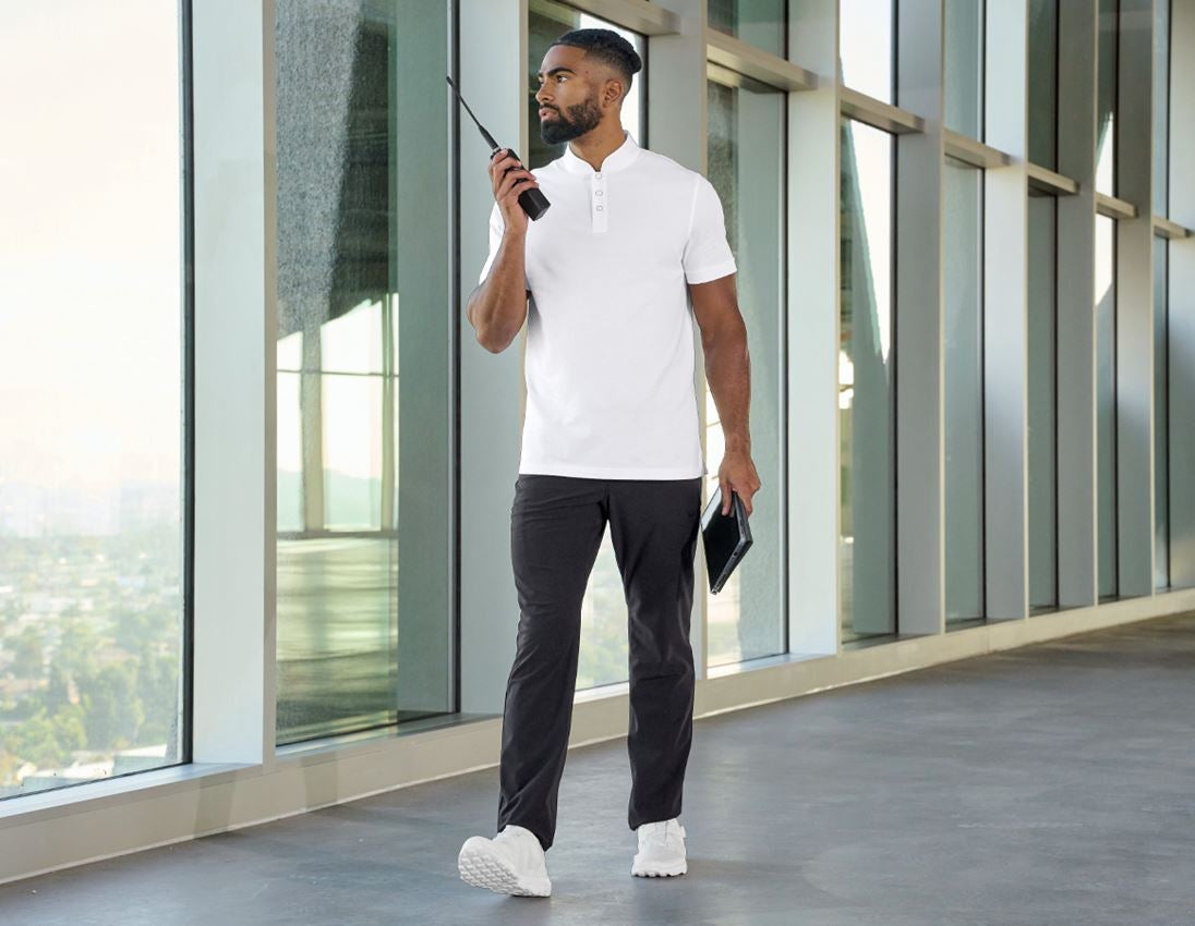 Hosen: 5-Pocket-Berufshose Chino e.s.work&travel + schwarz 1