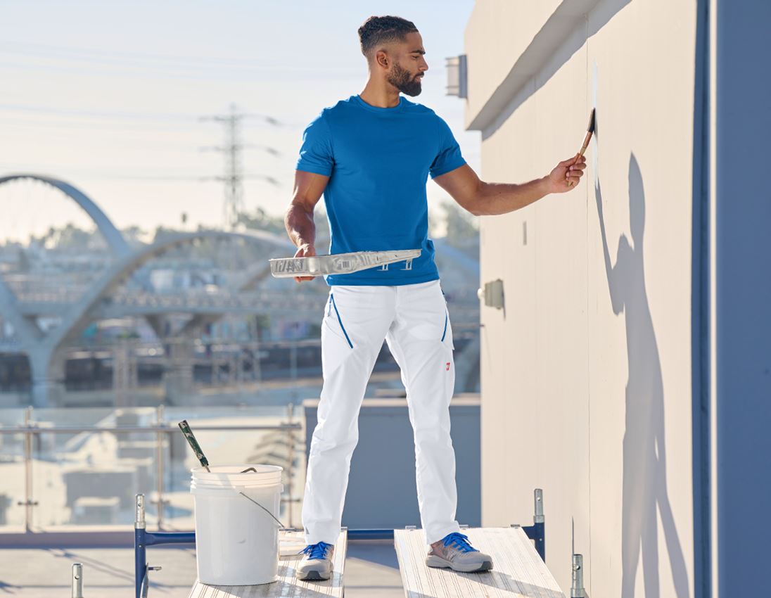 Hosen: Multipocket-Hose e.s.ambition + weiß/enzianblau 5