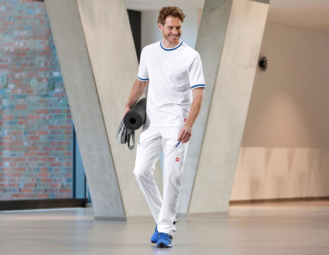 Hosen: Multipocket-Hose e.s.ambition + weiß/enzianblau 6