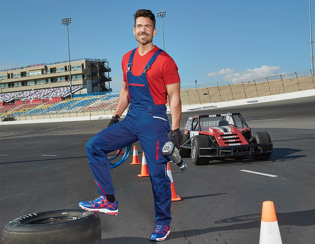 Größere Geschenke: SET: 2x Latzhose e.s.motion 2020 + kornblau/feuerrot