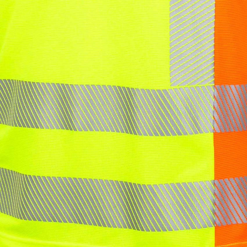 Shirts & Co.: Warnschutz Funktions T-Shirt e.s.motion 2020 + warngelb/warnorange 2
