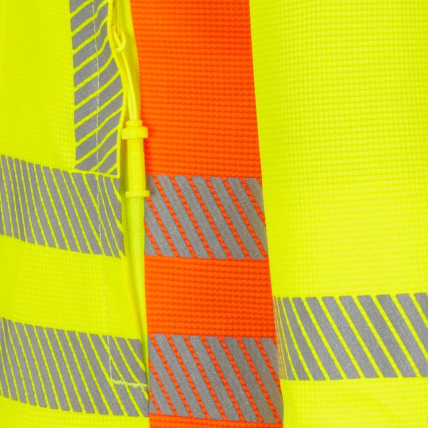 Themen: Warnschutz Funk.Kapuzen Jacke e.s.motion 2020, K. + warngelb/warnorange 2