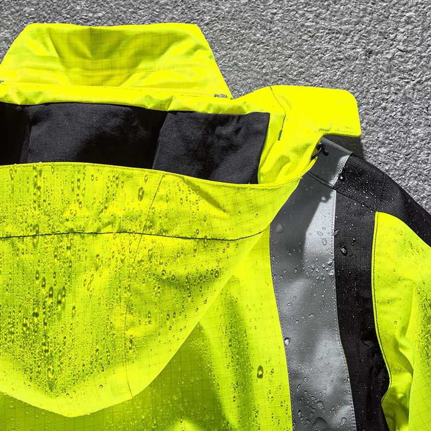 Jacken: e.s. Wetterschutzparka multinorm high-vis + warngelb/schwarz 2