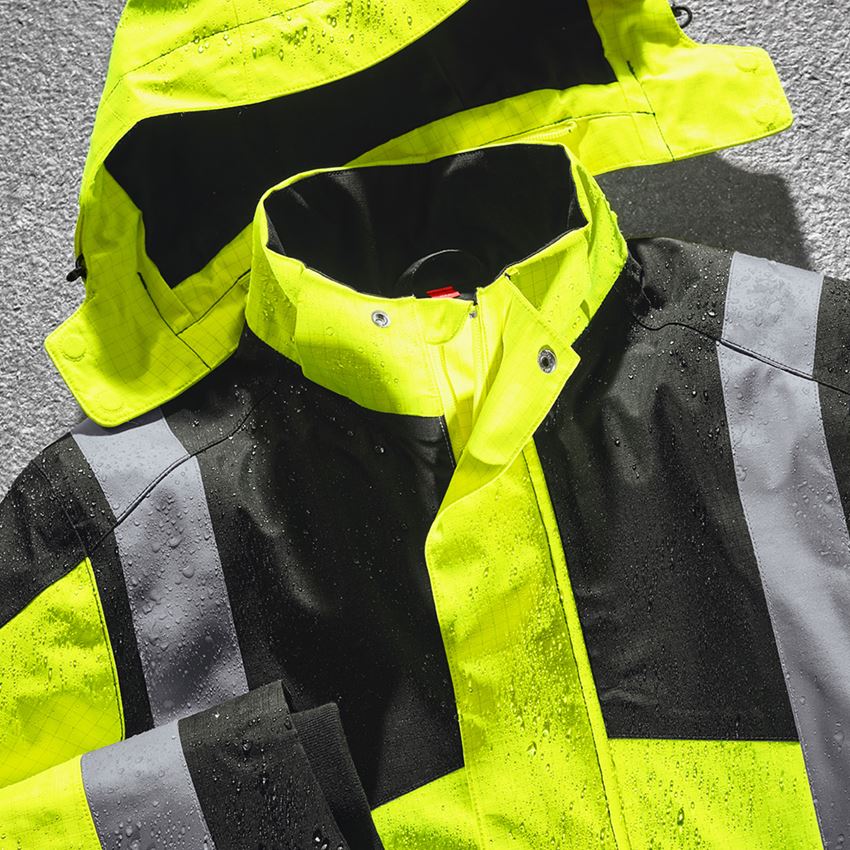 Jacken: e.s. Wetterschutzjacke multinorm high-vis + warngelb/schwarz 2
