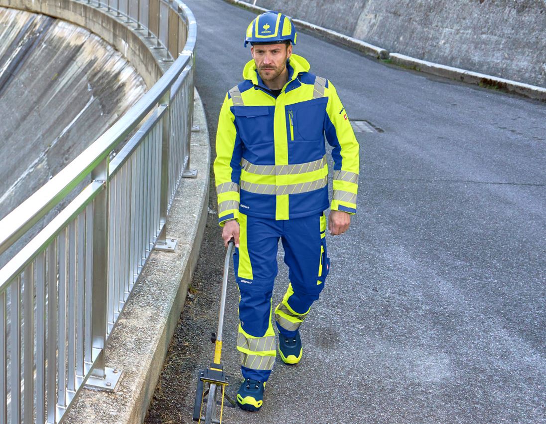 Hosen: Warnschutz Bundhose e.s.motion 24/7 + kornblau/warngelb 3