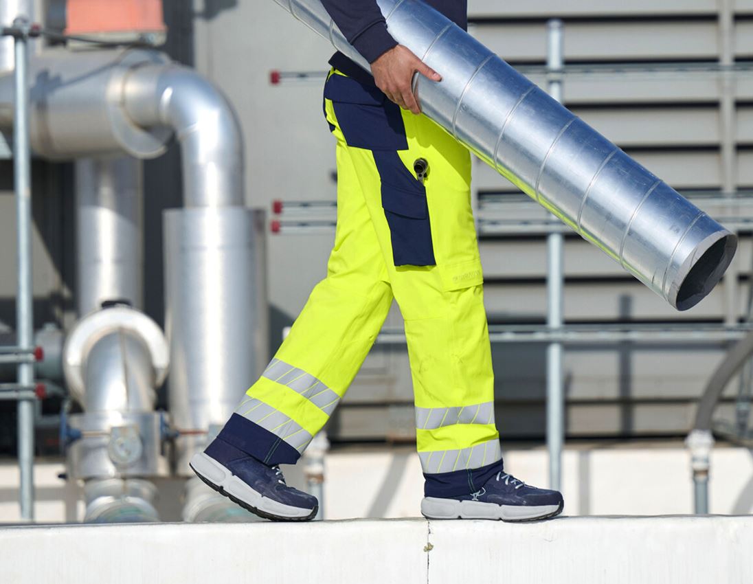 Arbeitshosen: Warnschutz Bundhose e.s.line.core + warngelb/dunkelblau 3