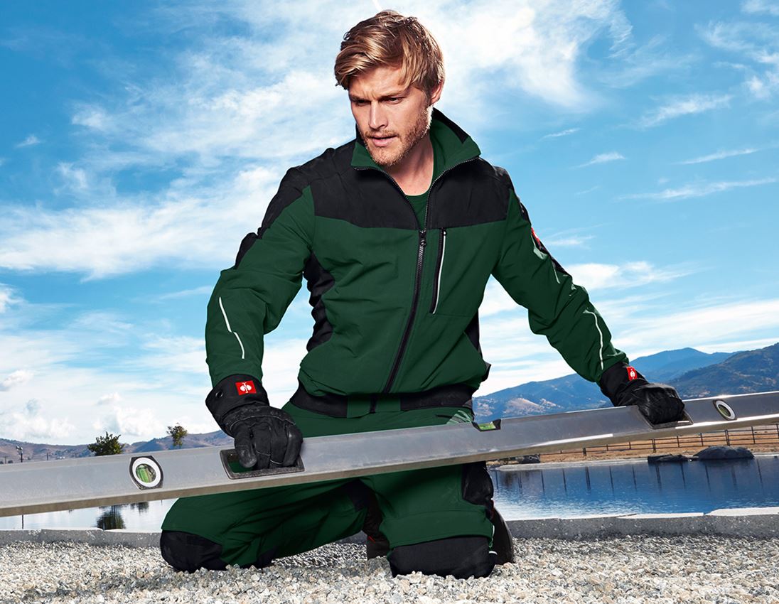 Jacken: Funktions Bundjacke e.s.dynashield + grün/schwarz 1