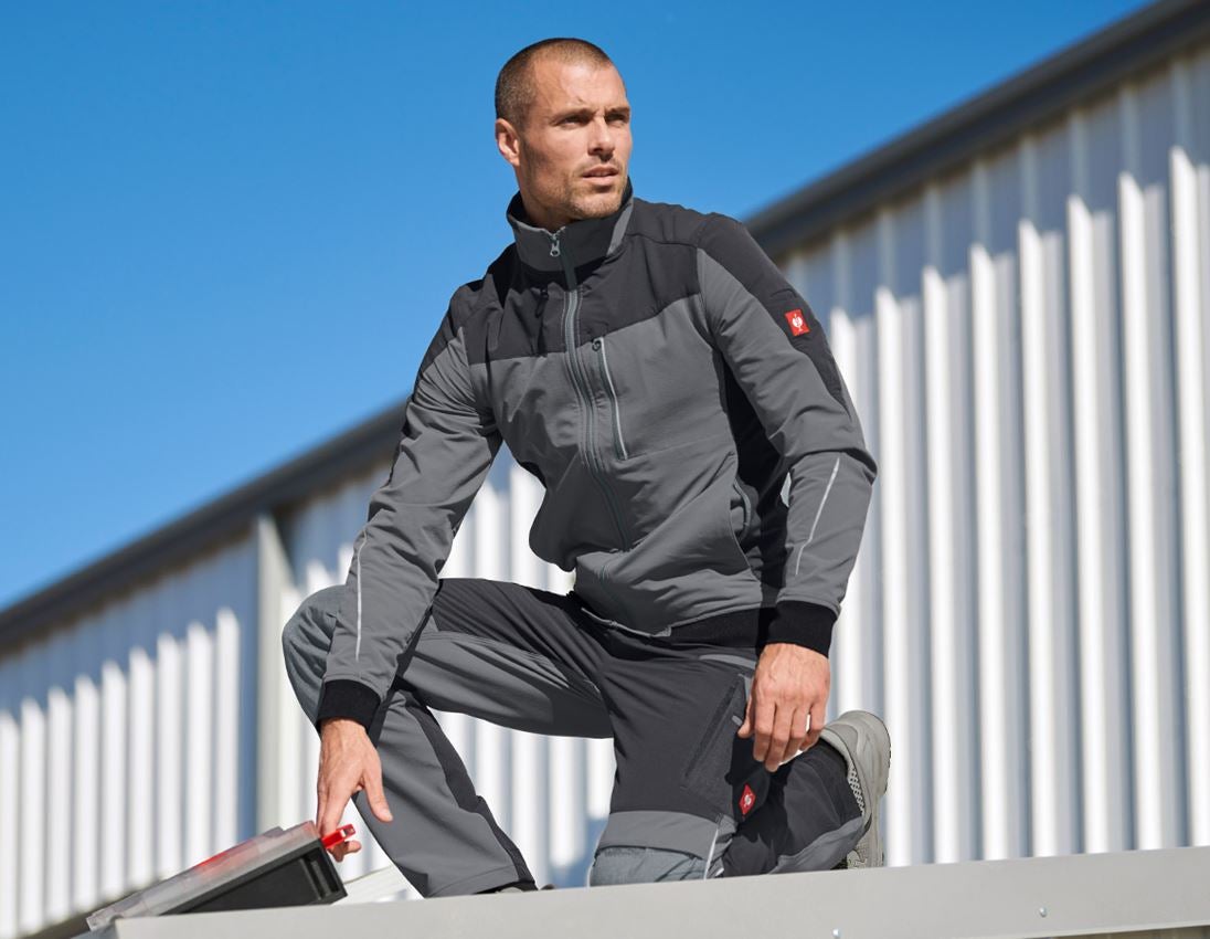 Jacken: Funktions Bundjacke e.s.dynashield + zement/graphit 3