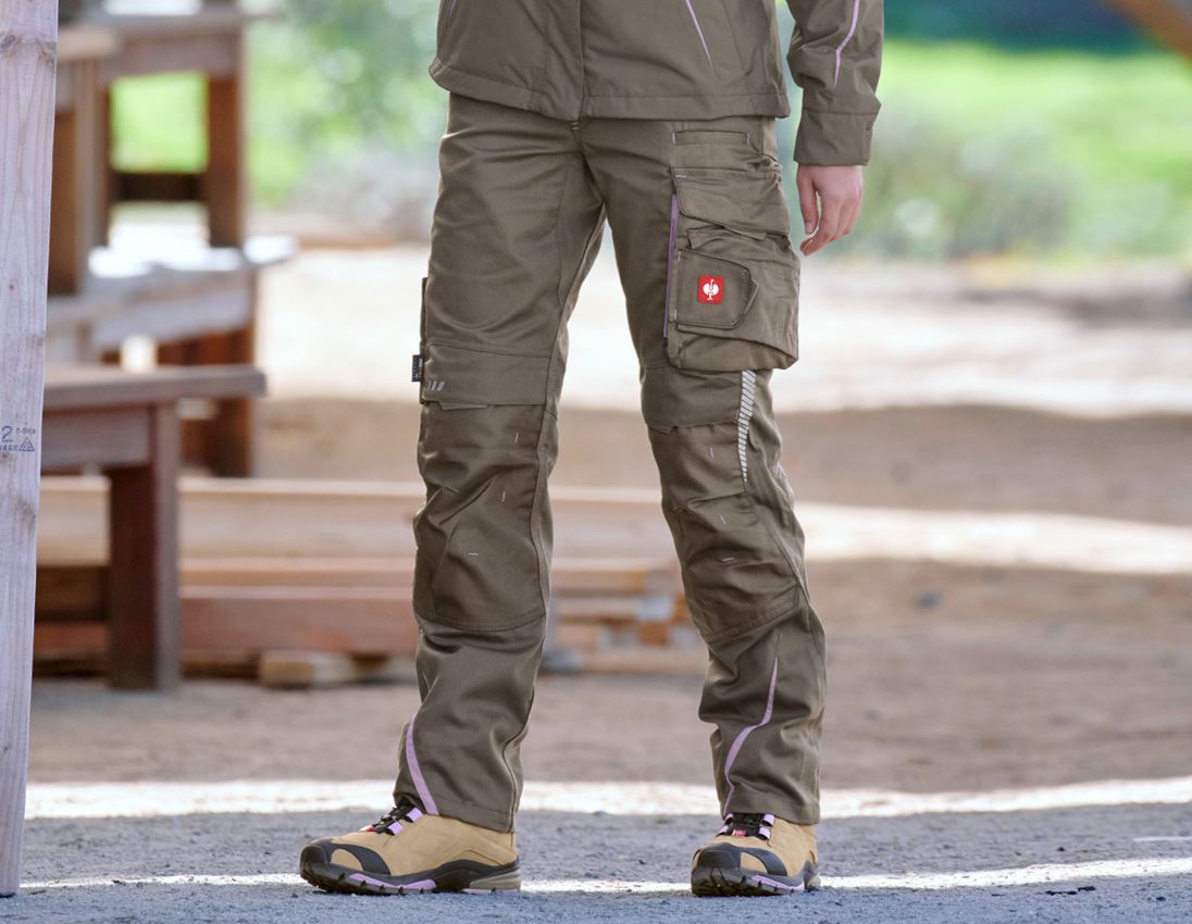 Hosen: Damenhose e.s.motion 2020 + stein/lavendel