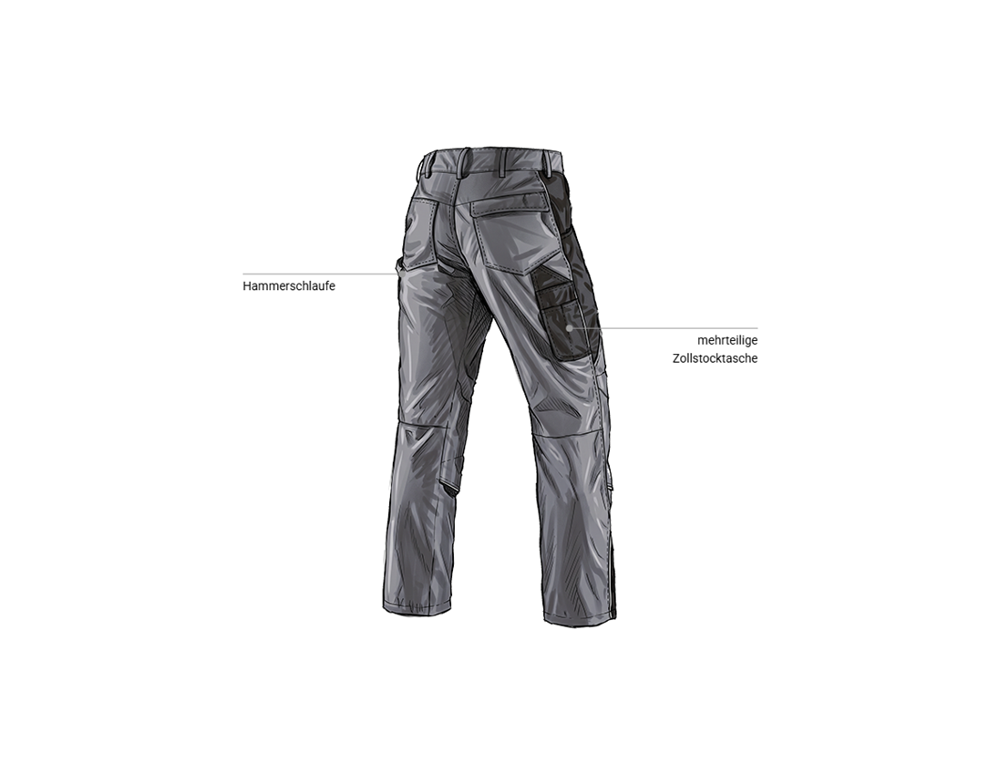 Kfz-Mechatroniker: Bundhose e.s.active + grau/schwarz 2