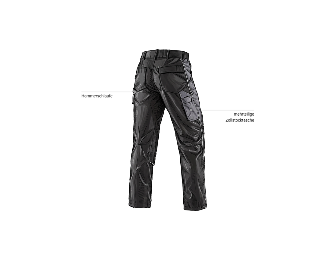Kfz-Mechatroniker: Bundhose e.s.active + schwarz/anthrazit 2
