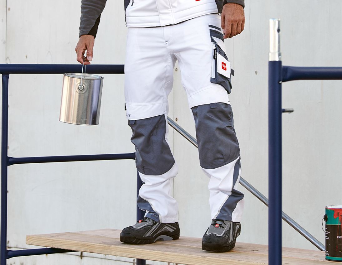 Hosen: Bundhose e.s.motion Winter + weiß/grau 1