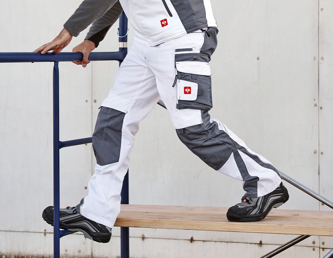 Hosen: Bundhose e.s.motion Winter + weiß/grau
