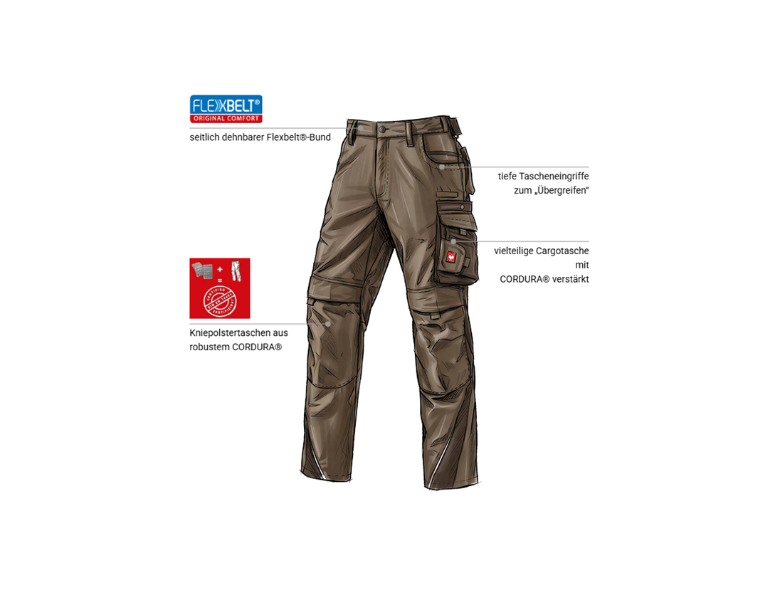 Forstwirte | Landwirte: Bundhose e.s.motion + haselnuss/kastanie 1