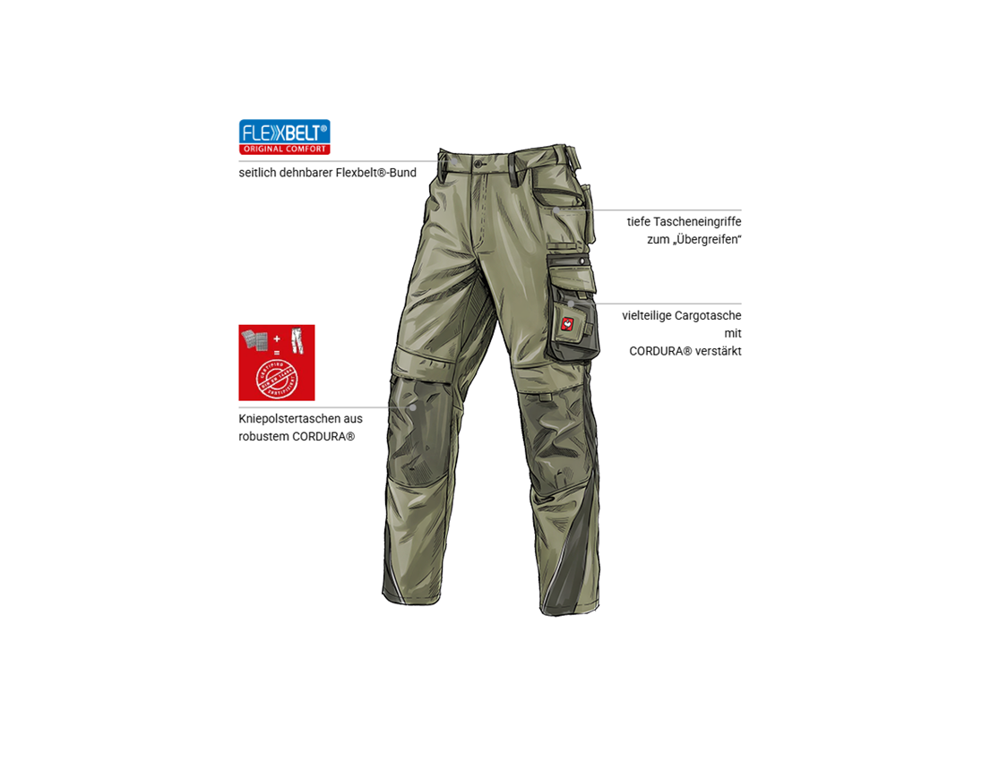 Forstwirte | Landwirte: Bundhose e.s.motion + schilf/moos 1