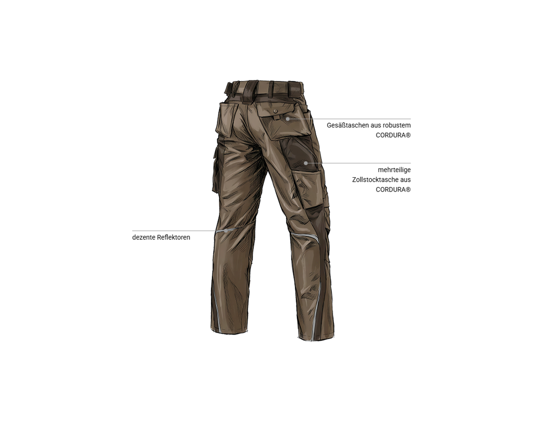 Forstwirte | Landwirte: Bundhose e.s.motion + haselnuss/kastanie 2