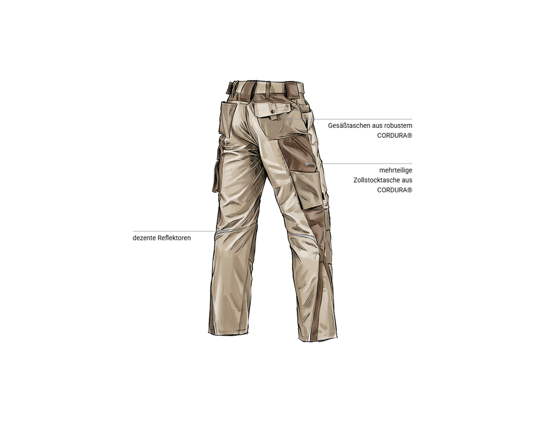 Forstwirte | Landwirte: Bundhose e.s.motion + lehm/torf 2