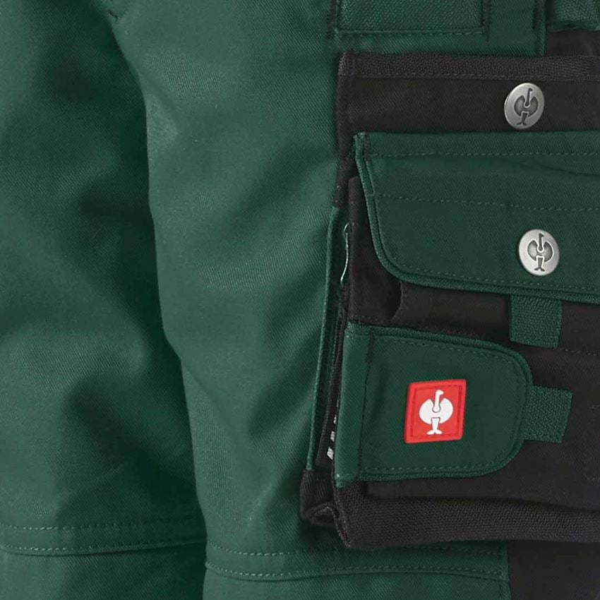 Hosen: Kinder Bundhose e.s.motion + grün/schwarz 2