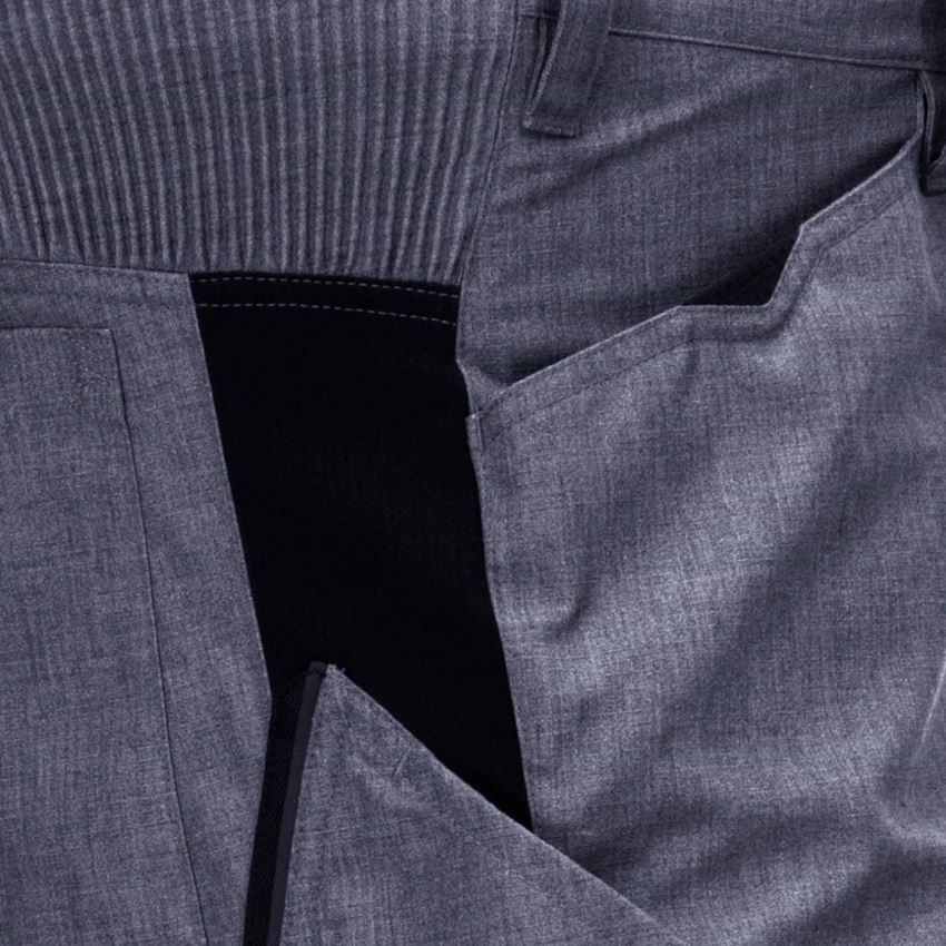 Hosen: Bundhose e.s.vision, Herren + pazifik melange/schwarz 2