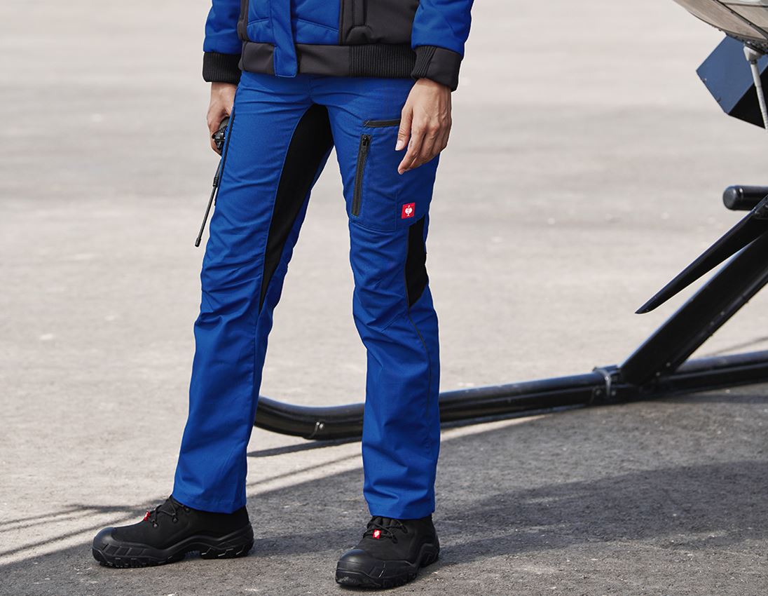 Themen: Damenhose e.s.vision + kornblau/schwarz