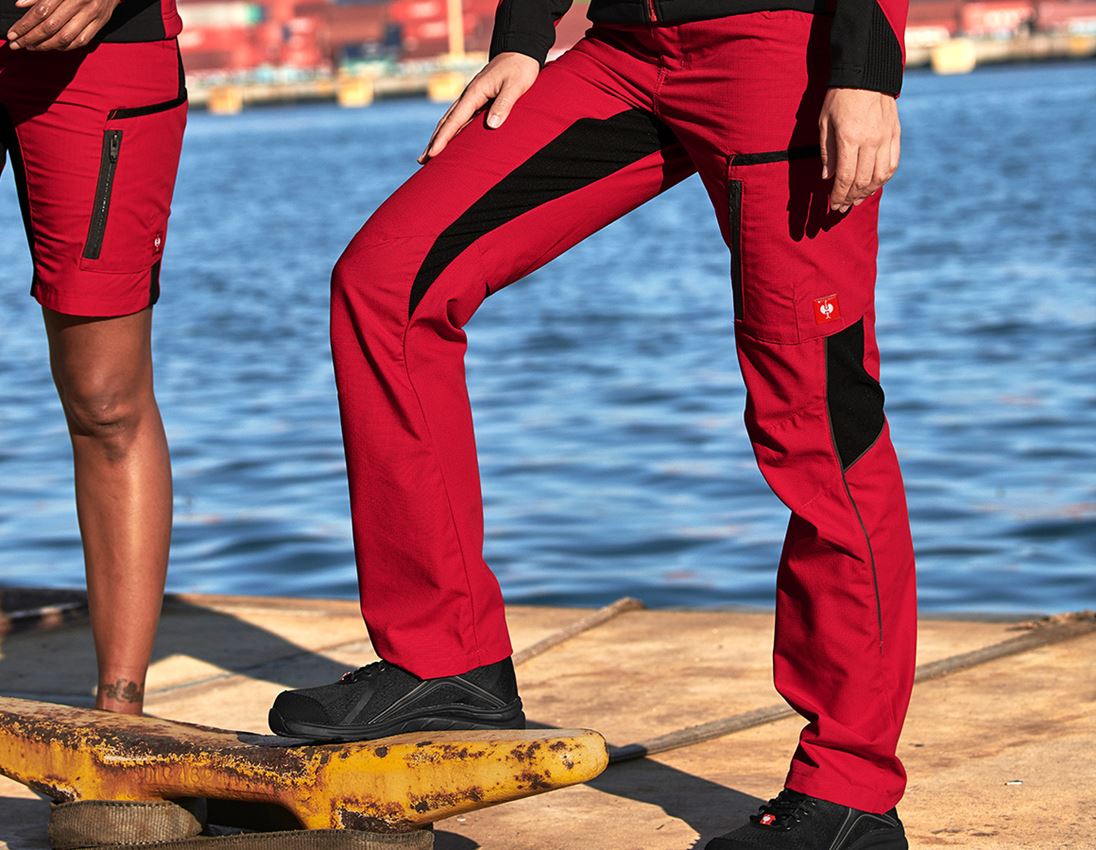 Themen: Damenhose e.s.vision + rot/schwarz 1