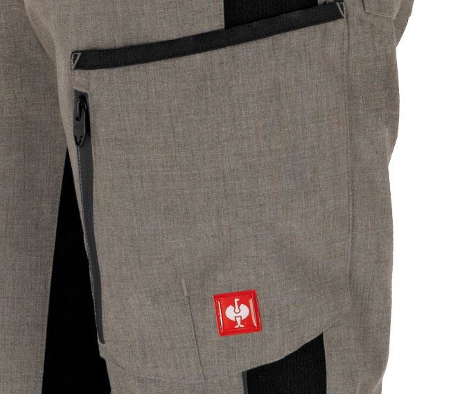 Hosen: Winter-Damenhose e.s.vision + stein melange/schwarz 2