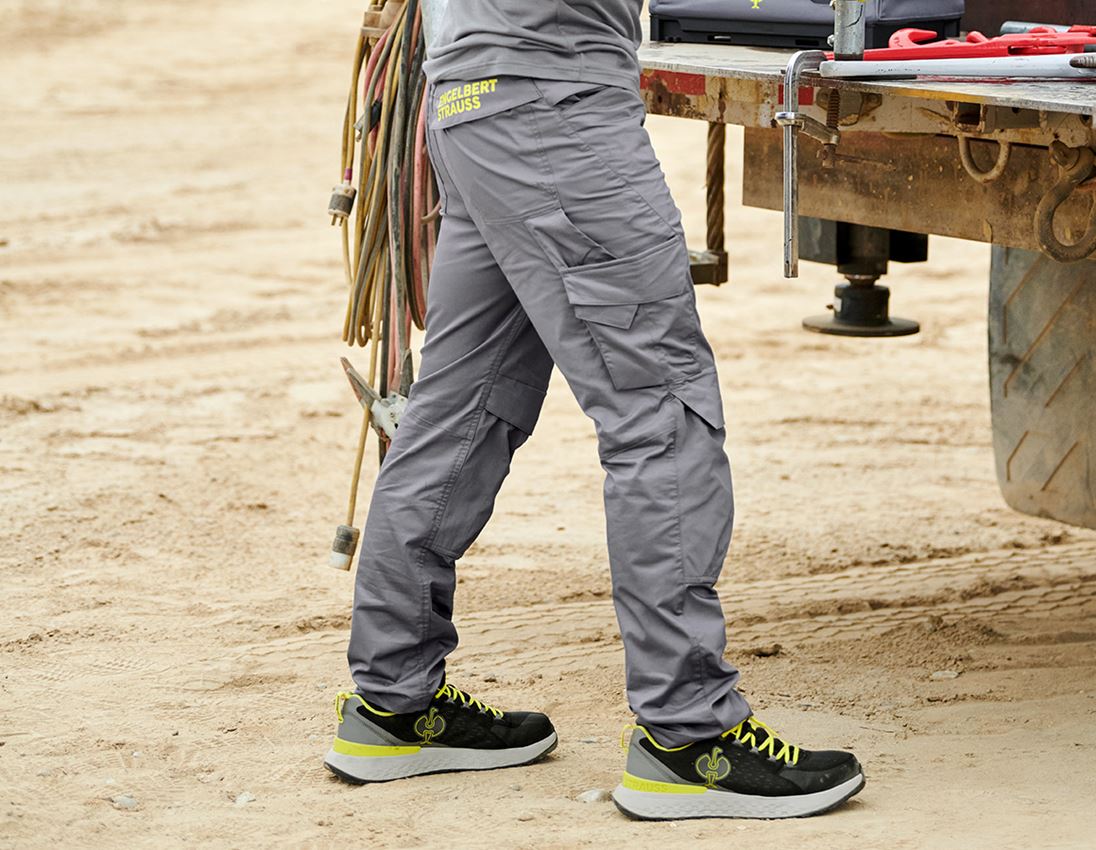 Hosen: Bundhose e.s.trail + basaltgrau/acidgelb 1