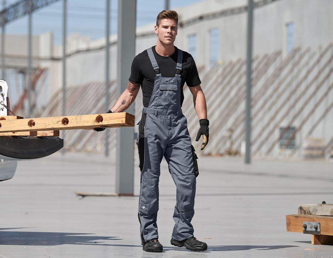 Themen: Latzhose e.s.active + grau/schwarz