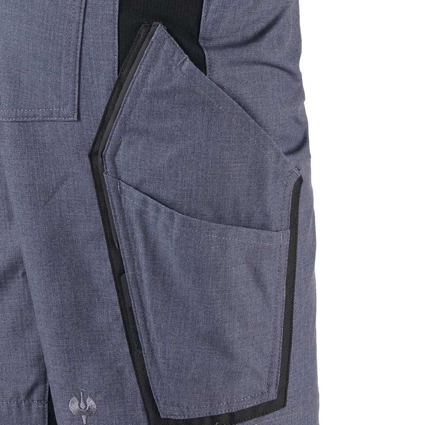 Hosen: Short e.s.vision, Damen + pazifik melange/schwarz 2