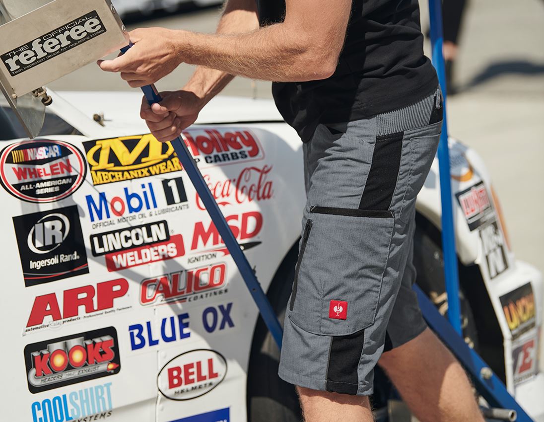 Themen: Short e.s.vision, Herren + zement melange/schwarz 1