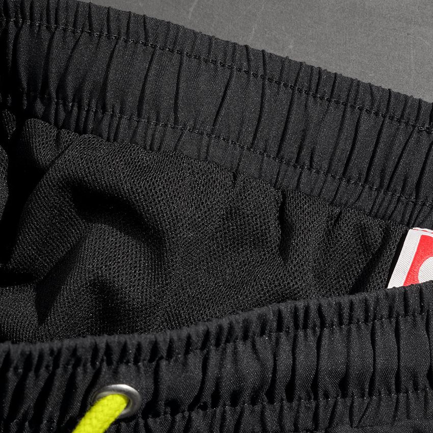 Bekleidung: Badeshort e.s.trail + schwarz/acidgelb 2