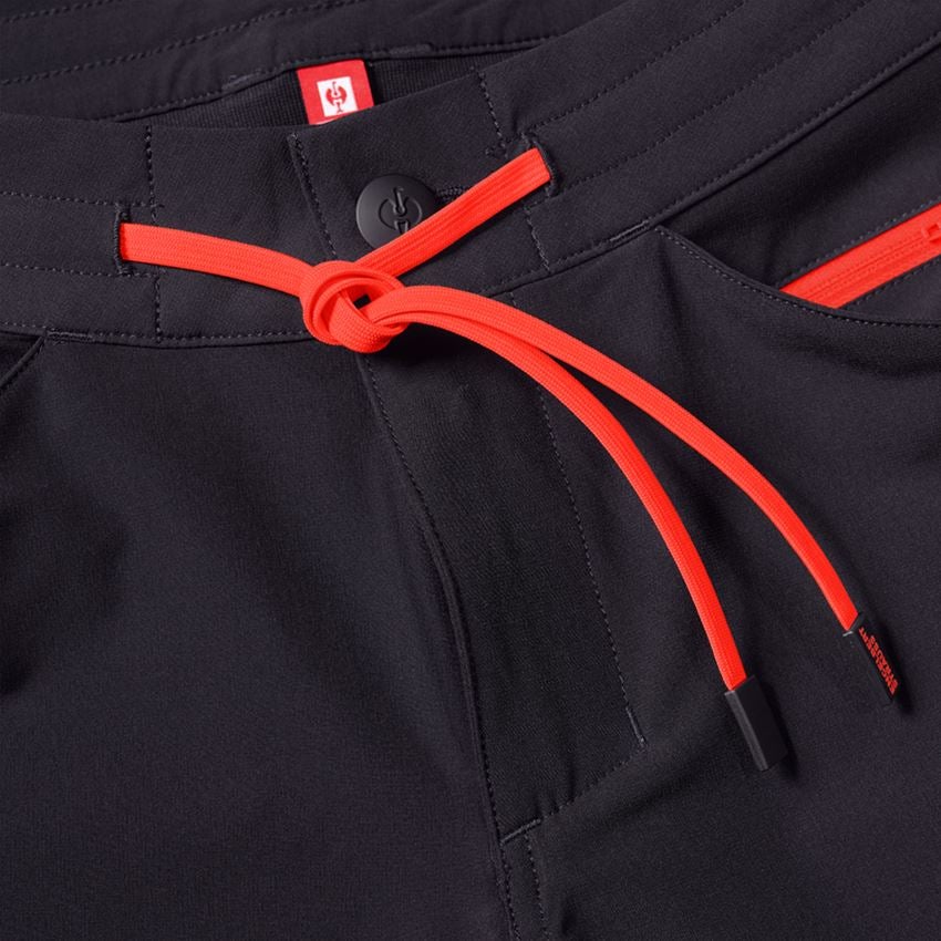 Hosen: Reflex Funktions Short e.s.ambition + schwarz/warnrot 2