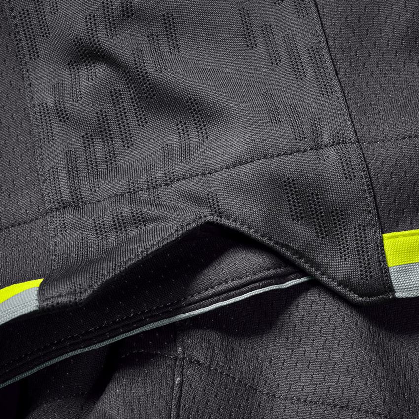 Hosen: Funktions Short e.s.ambition + anthrazit/warngelb 2