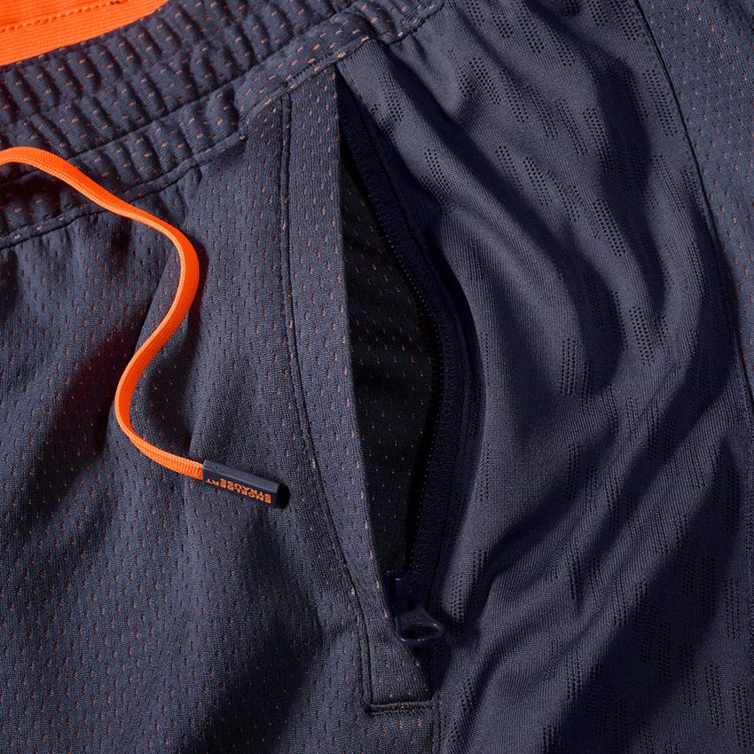 Hosen: Funktions Short e.s.ambition + dunkelblau/warnorange 2