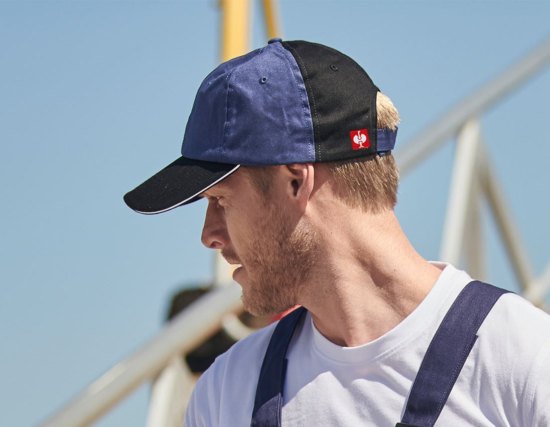 Accessoires: e.s. Cap color + dunkelblau/schwarz 1
