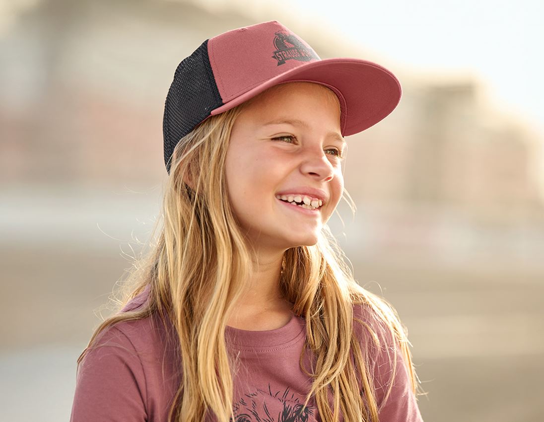 Accessoires: Cap e.s.iconic works, Kinder + oxidrot 1