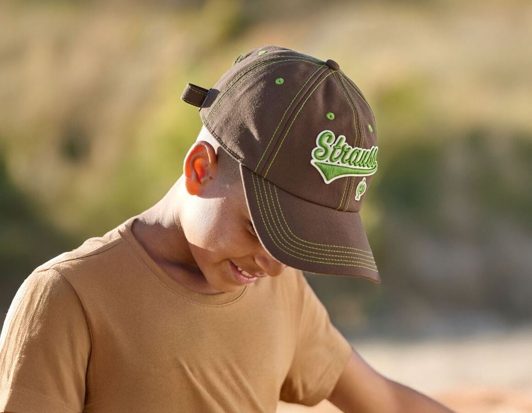 Bekleidung: Cap e.s.e:pic + kastanie/seegrün 1