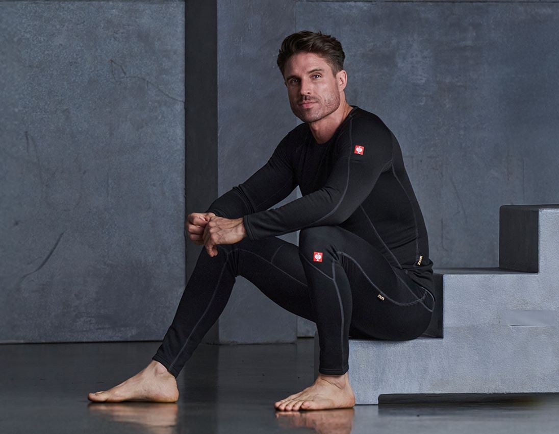 Unterwäsche | Thermokleidung: e.s. Funktions-Longsleeve thermo stretch-x-warm + schwarz 2
