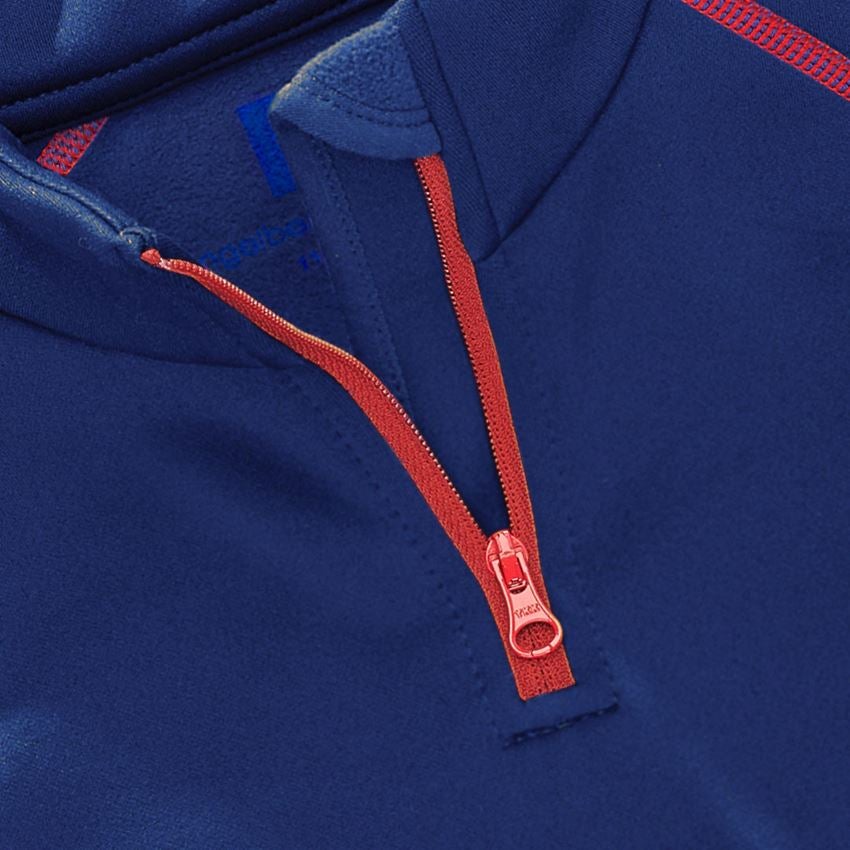 Shirts & Co.: Fun.Troyer thermo stretch e.s.motion 2020, Kinder + kornblau/feuerrot 2