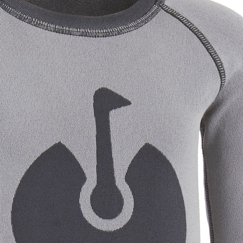 Funktionsunterwäsche: e.s. Funktions Longsleeve seamless - warm, Kinder + platin 2