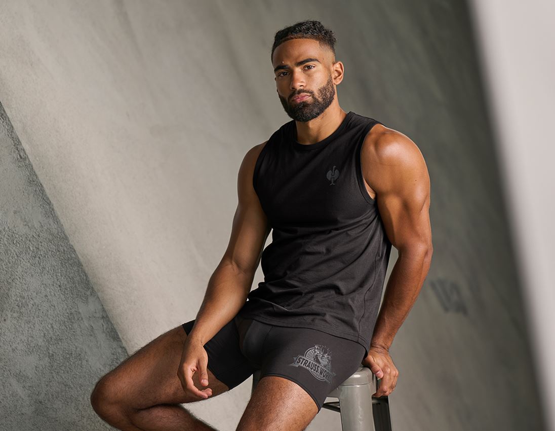 Unterwäsche | Thermokleidung: Longleg Pants e.s.iconic, 2er Pack + berggrün+schwarz 2