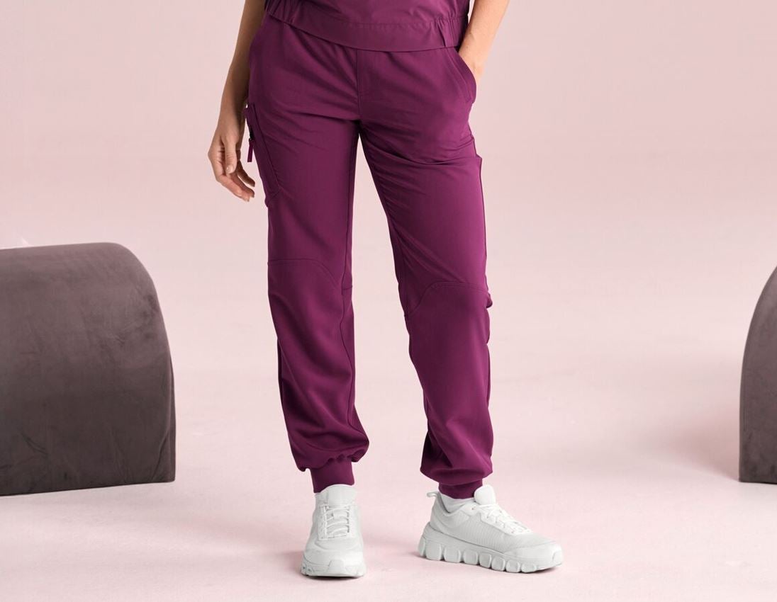 Hosen: Pocket Hose e.s.avida, Damen + rotviolett